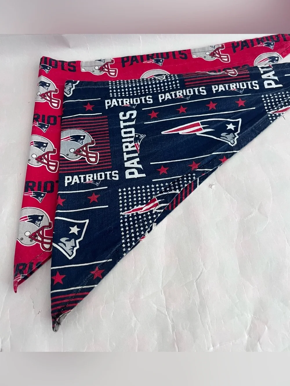 New England Patriots 2 pack Bandanas for pet, adult or kids 28 inch